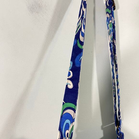 Vera Bradley Blue Mediterranean Paisley Crossbody Bag 9.5 x 10 - Picture 5 of 7